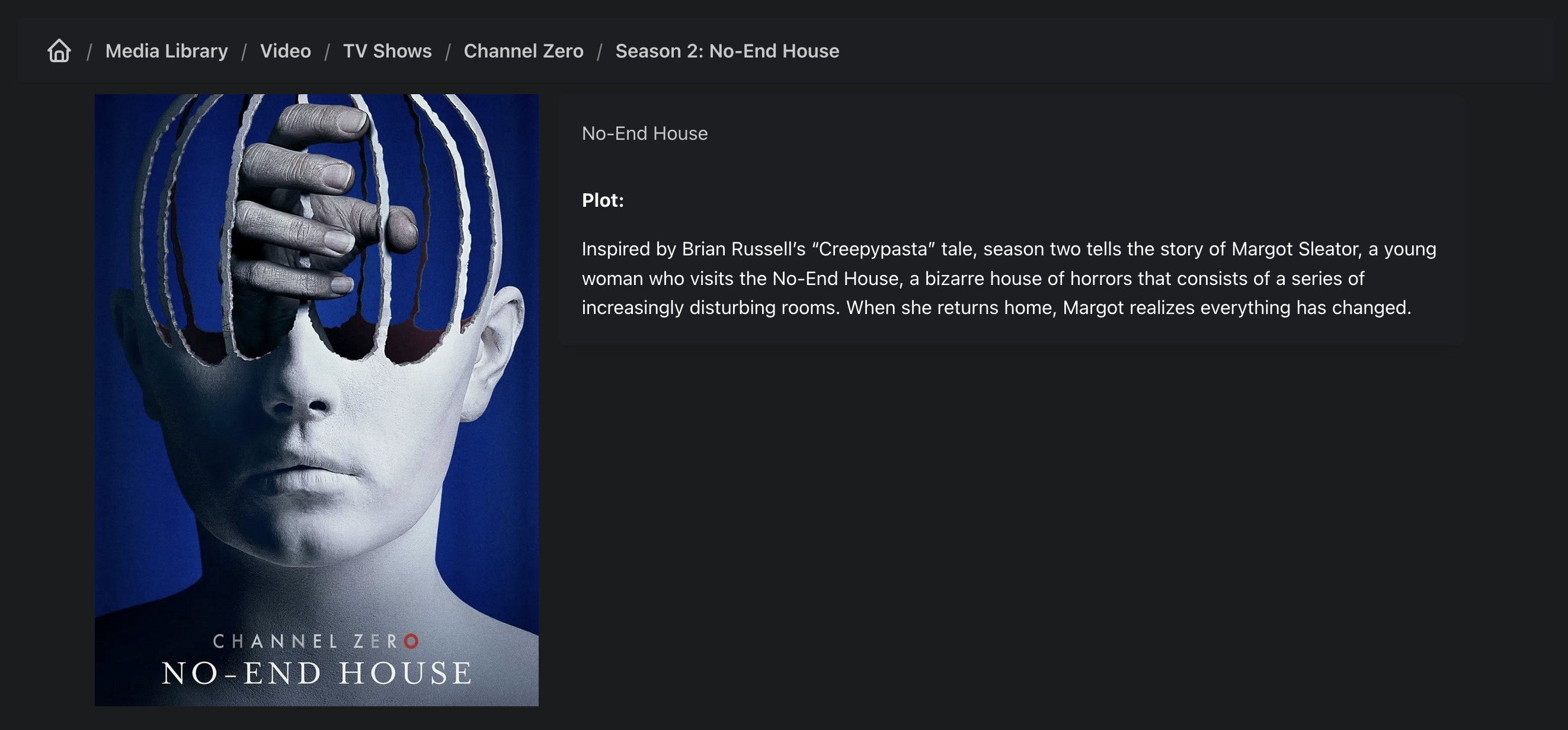 Příklad zobrazení sezóny