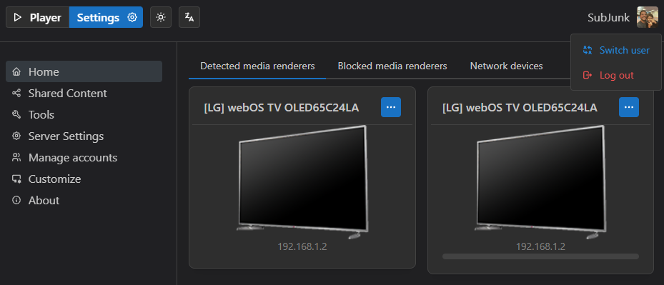 Beispiel für den Modus Wechsler