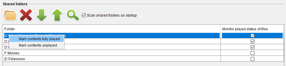 Пример того, как пометить каталог как полностью воспроизведенный